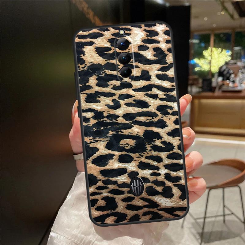 African Leopard Print Case For ZTE Nubia Red Magic 11 10 8 8S 9 9S 10S Pro Plus 6 7 6S 7S For RedMagic 10 Air Cover