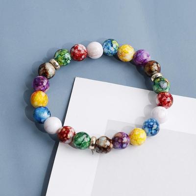 7 Çakra Şifa Reiki Taş Bileziği Kadınlar Erkekler Yoga Reiki Şifa Enerji Boncukları Volkanik Taş Kilo Verme Bileziği Takı