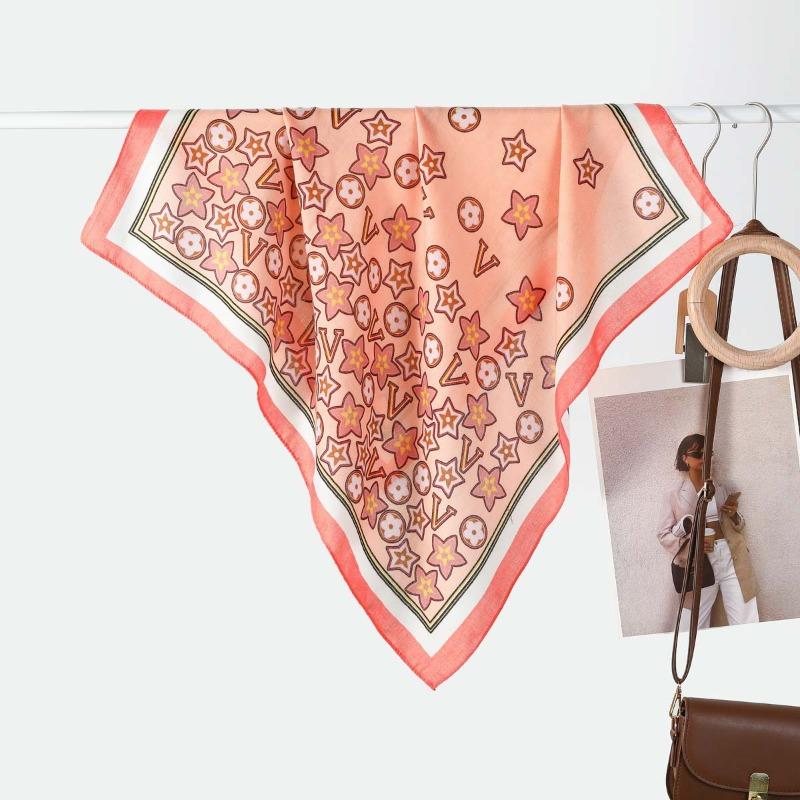 Hot-selling silk scarves women's temperament versatile simple warm small scarf scarf scarf spring and autumn warm scarf