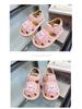 Infant Summer Sandals: Non-Slip Soft Sole, Closed Toe, Cartoon Design, Light-Up Squeaky Shoes