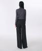 MUSINSA STANDARD WOMAN Women'S Heavyweight Fleece-Lined Two-Pleat Wide Elastic Slacks [Charcoal Gray]