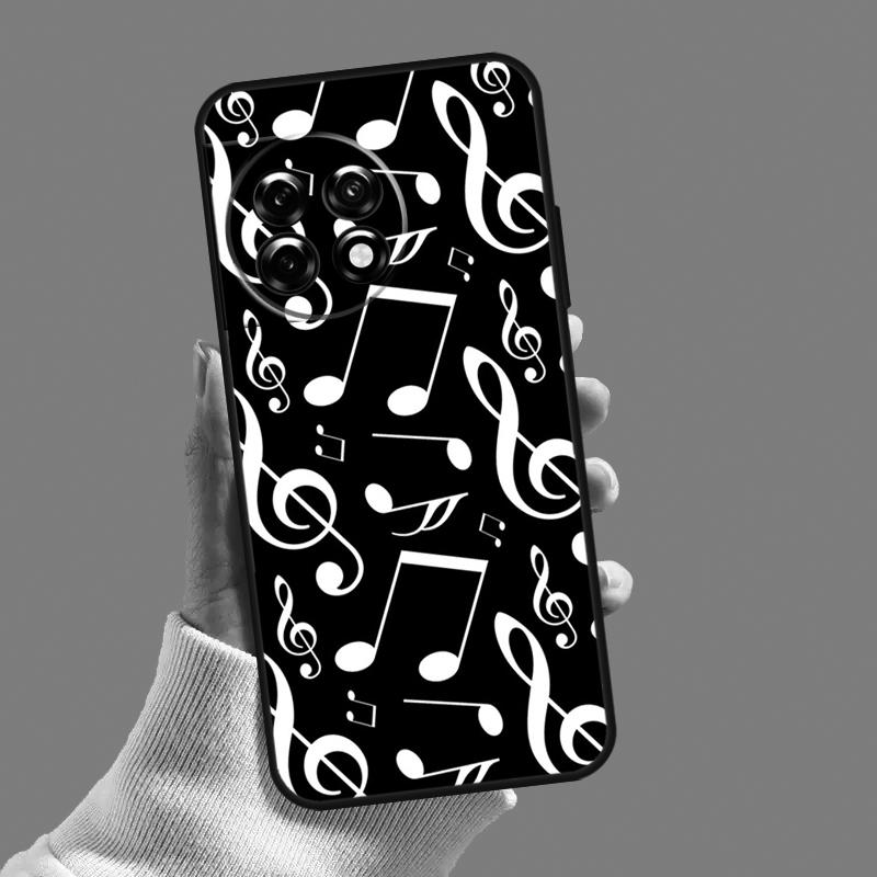 

Treble Clef Music Note Case For OnePlus Nord 5 CE 3 4 Lite N20 N30 OnePlus 15 13 12 11 8 9 10 Pro 10T 13T 13R Cover OnePlus Nord CE4