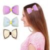 Colorful Cotton Bow Hair Clip - DIY Fabric Hair Ornament Accessory