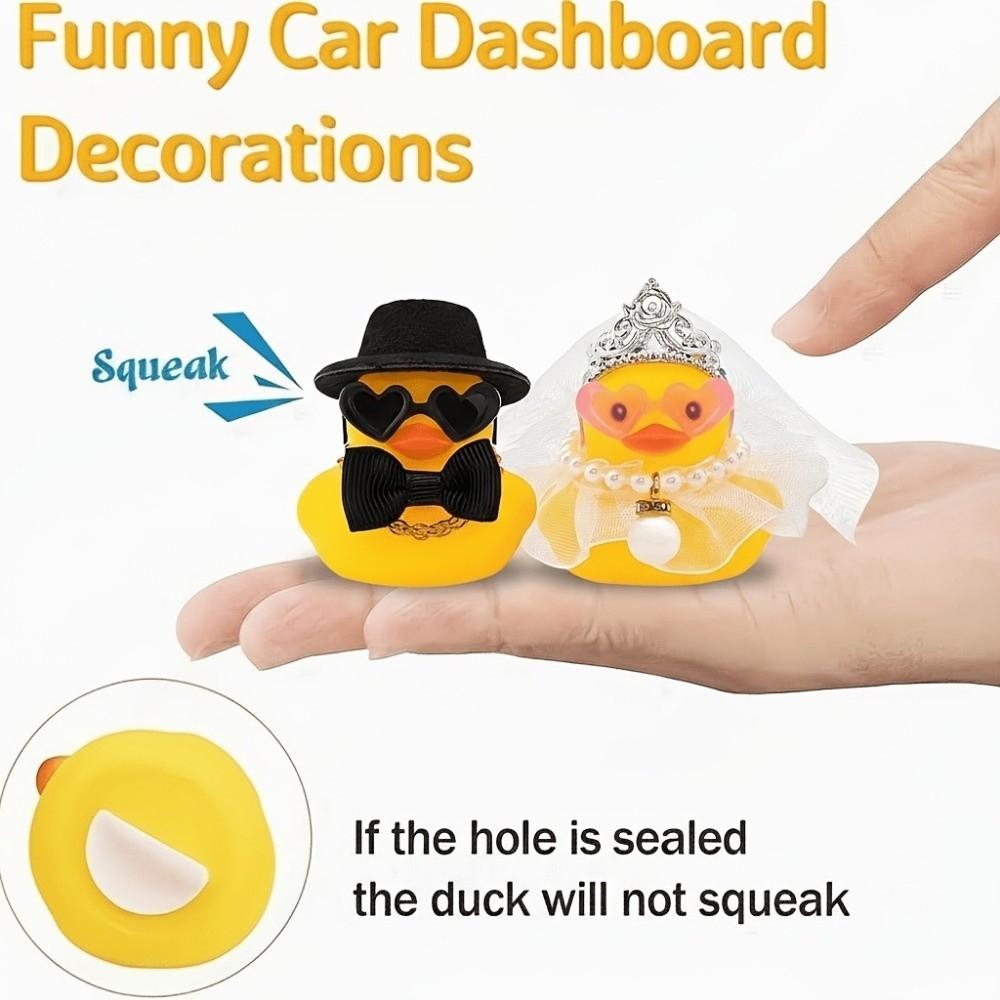 Lustige Hochzeits-Enten-Dekorationen Geschenke Gastgeschenke Partyzubehör Paar-Enten-Ornament-Set Dekoration