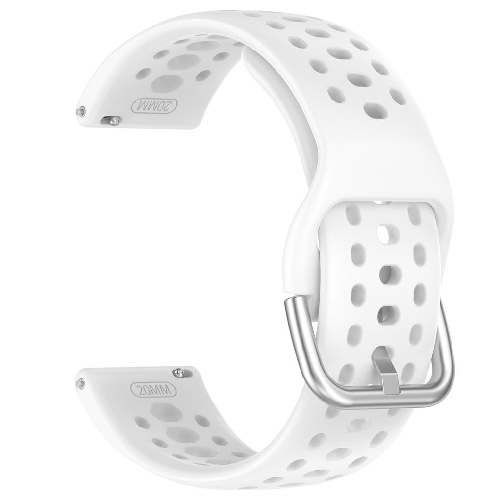 For Huami Amazfit Active 2 (A2437) Replacement Band Holes Design 20mm Adjustable Silicone Watch Strap
