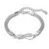 Exaggerated personality digital bracelet bracelet creative simple infinite symbol hand jewelry