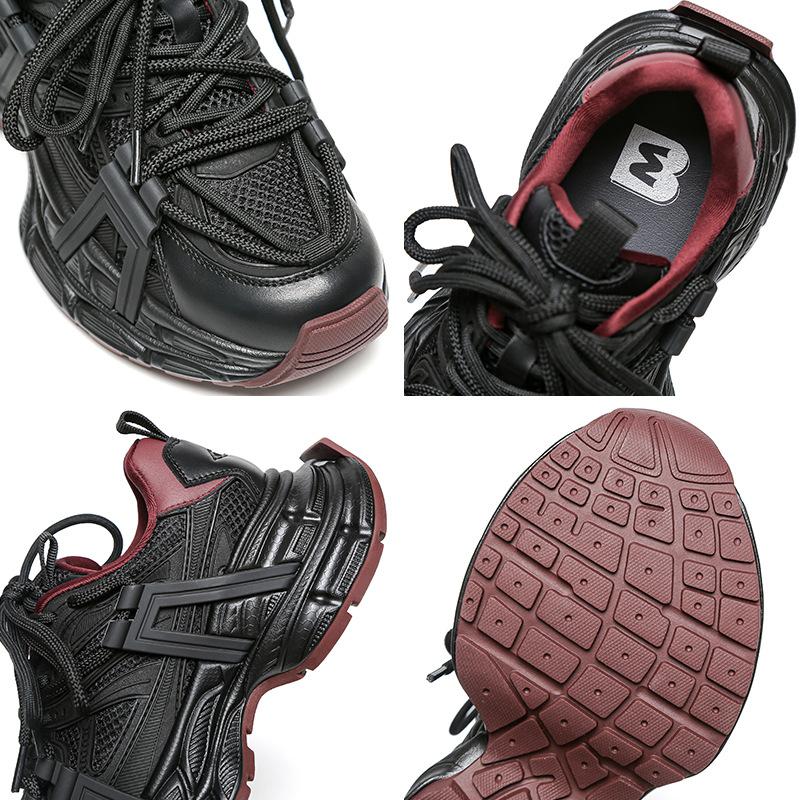 Thick-soled Dad Shoes Women's Height-increasing Casual Sports Shoes Soft-soled Comfortable Retro Versatile Non-slip Wear-resistant Mesh Shoes Children