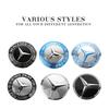 CRU1 4Pcs 56mm Car Emblem Auto Wheel Center Hub Caps Decal Accessories For Mercedes Benz B/C/E/S Class A Class C200L GLC GLK