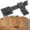 Basement Door Flip Latch Barn Door Fence Gate Latch Lock Double Gate Lock Lock Fence Gate Flip Latch Reversible