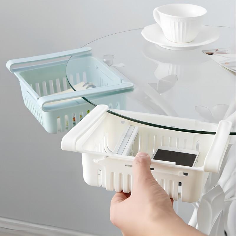 1Pc Refrigerator Storage Basket Flexible Expandable Fridge Organizer Drawer Storage Rack Storage Fresh Box Freezer Box Storage