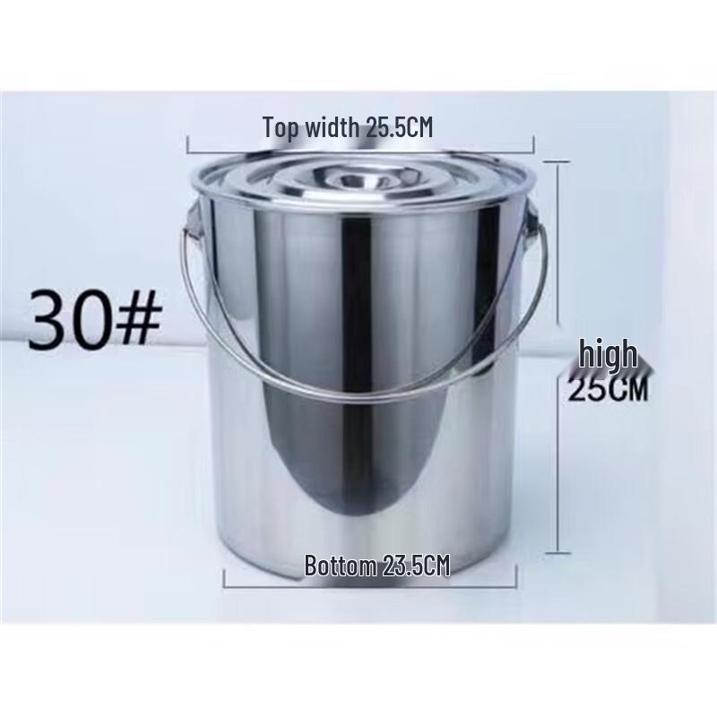 Портативное ведро Ningzhao из нержавеющей стали с крышкой