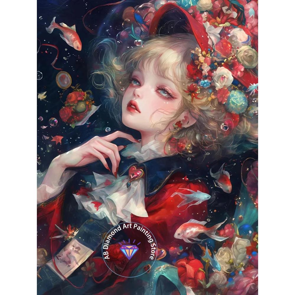2026 New Handmade DIY Cartoon Girl Diamond Painting Kits Picture Cross Mosaic Home Decoration 5d Diy Gifts
