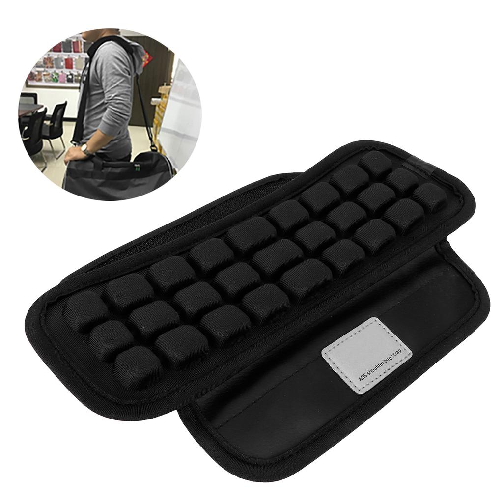 Shoulder Strap Pads Non Slip Guitar Strap Decompression Cushion for Backpack Sport Bag Black(L )