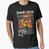 Classic Japanese Game T-shirt with Indian Fighter Dhalsim Print, Made of Pure Cotton, Short-sleeved, Round-neck Top