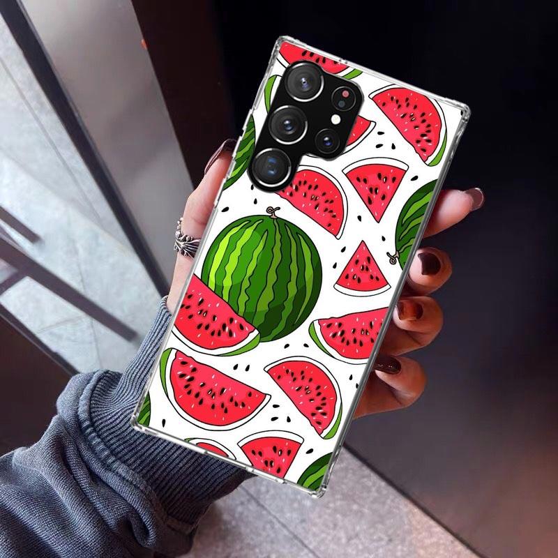 

Watermelon Summer Fruit Phone Case For Samsung Galaxy S23 S24 S25 Edge S26 Ultra S22 + S21 Plus S20 FE Cover Silicone Print Shel Samsung S26 Ultra