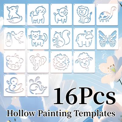 New Style, Graffiti Template, Cute, Cartoon Animal Series, Painting Template, Cartoon DIY Drawing Board, Party Decoration