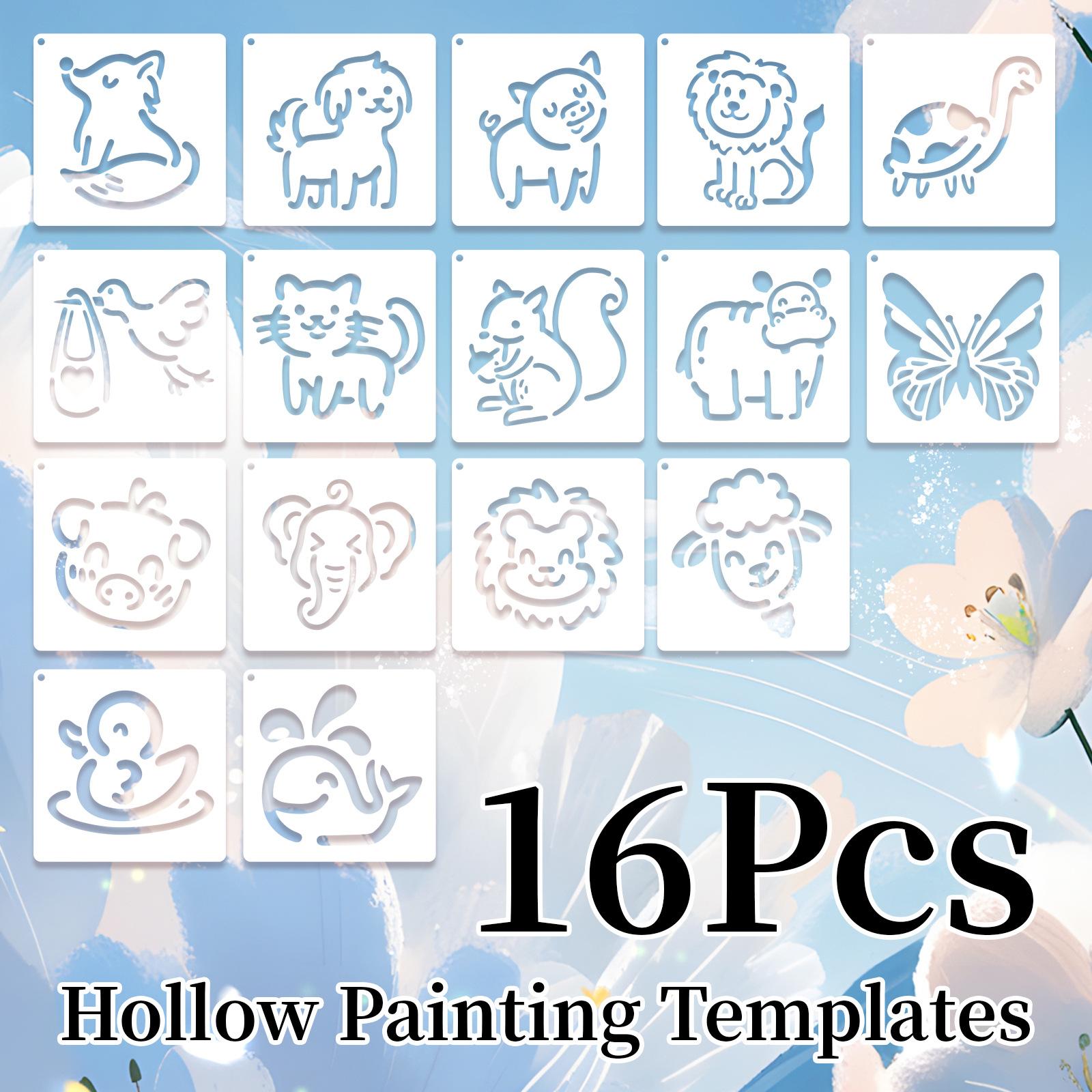 

New Style, Graffiti Template, Cute, Cartoon Animal Series, Painting Template, Cartoon DIY Drawing Board, Party Decoration