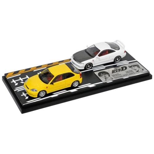 

MODELER S 1/64 Initial D Set Vol.9 Daiki Ninomiya Civic (EK9) & Smiley Sakai Integra (DC2) Completed Model MD64209