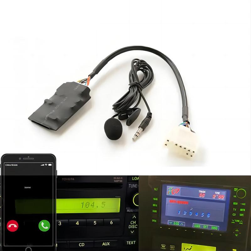 Car Bluetooth 5.0 Kit AUX Hands Free Adapter CD Changer Cable for Toyota 5+7 12 Pin RAV4 Corolla Avensis Auris Camry AVRCP Radio