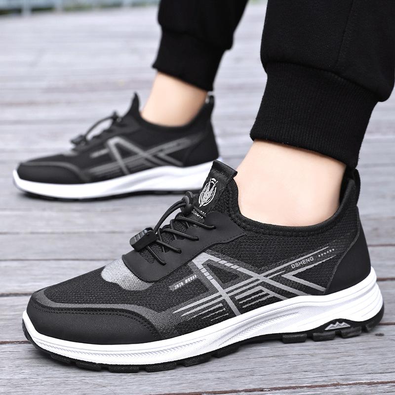Men's shoes, sports shoes, new single shoes, breathable and non-smelly feet, mesh shoes, soft soles, comfortable running shoes, lightweight shoes, m
