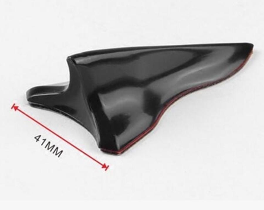 10Pcs Universal Shark Fin Diffuser Spoiler Wing For Car Roof Bumper Decorative