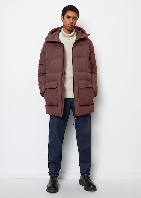 Winter Jacket Marc O'Polo Hooded Down Jacket Regular (329096070136) Twilight