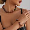 Accessories, Colored Natural Shell Geometric Clavicle Chain Necklace Women, Cold Wind Necklace