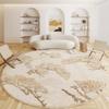 Wabi Sabi Round Carpet - Imitation Cashmere Rug for Living Room, Study, or Bedroom