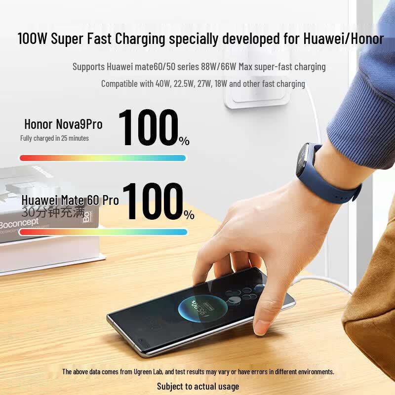 UGREEN 100W 6A USB-A to Type-C Super Fast Charging Cable