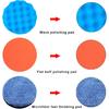 SIQUK 16 Pieces Buffing Pads 3 Inch Car Polishing Pad Kit Foam Polish Pads Wax Buffer Polisher Attachment For Drill