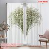 2pcs 2D Flat Printing Window Curtains The Way Joyful Presence Polyester Without Electricity Festive Curtains Use for Photo Booth