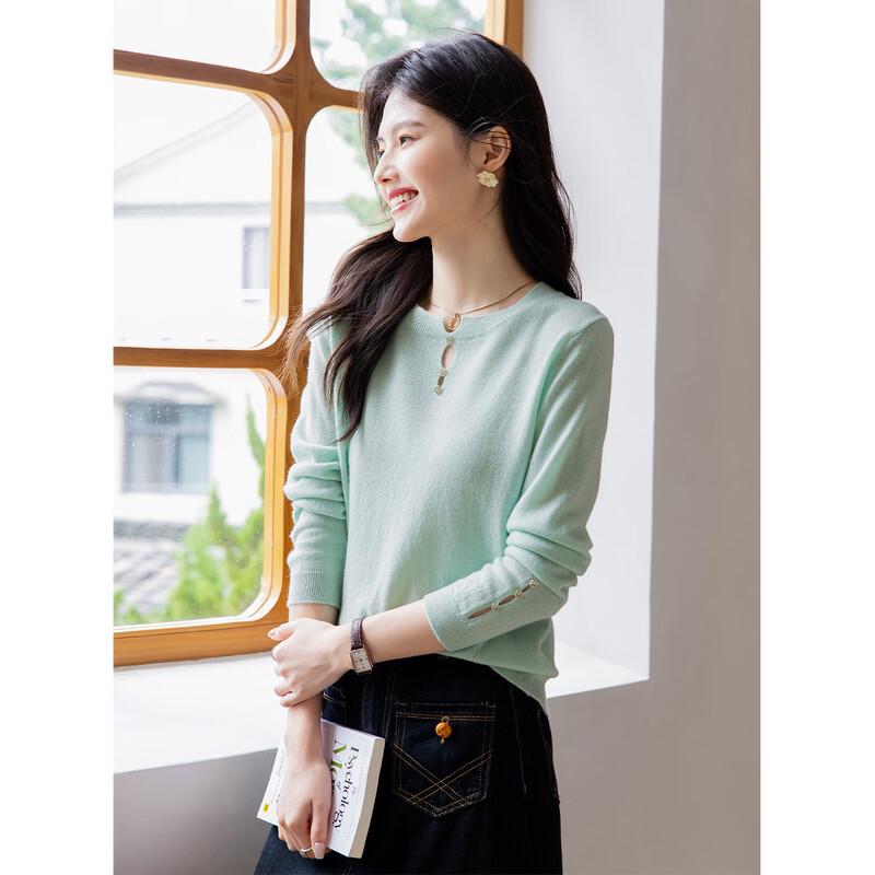 Mokana Women's Long Sleeve Cashmere Sweater