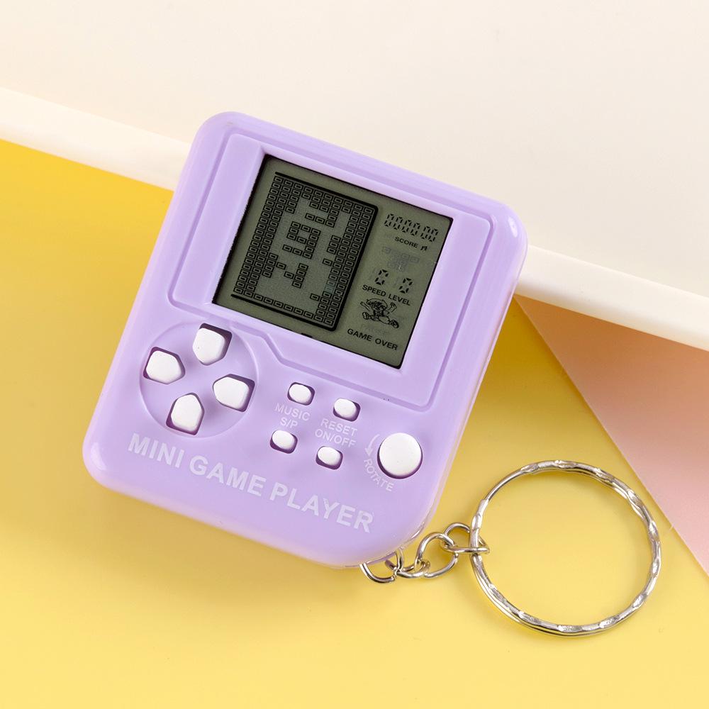 Mini Nostalgic Handheld Tetris Game KeychainConsole