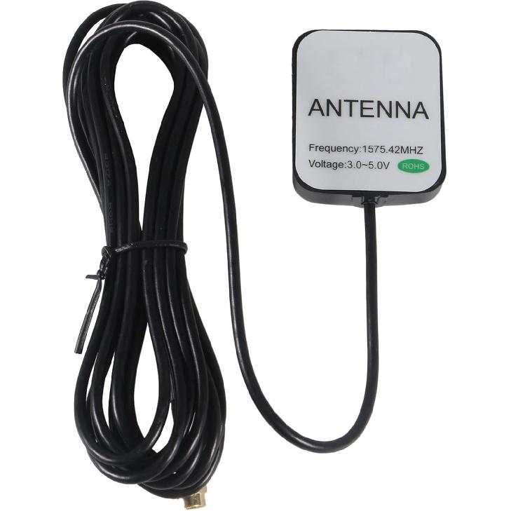 GPS Navigation Antenna with SMA Male Connector Vehicle Waterproof Active GPS Antenna for Car Stereo Head Unit GPS Navigation System Module Truck