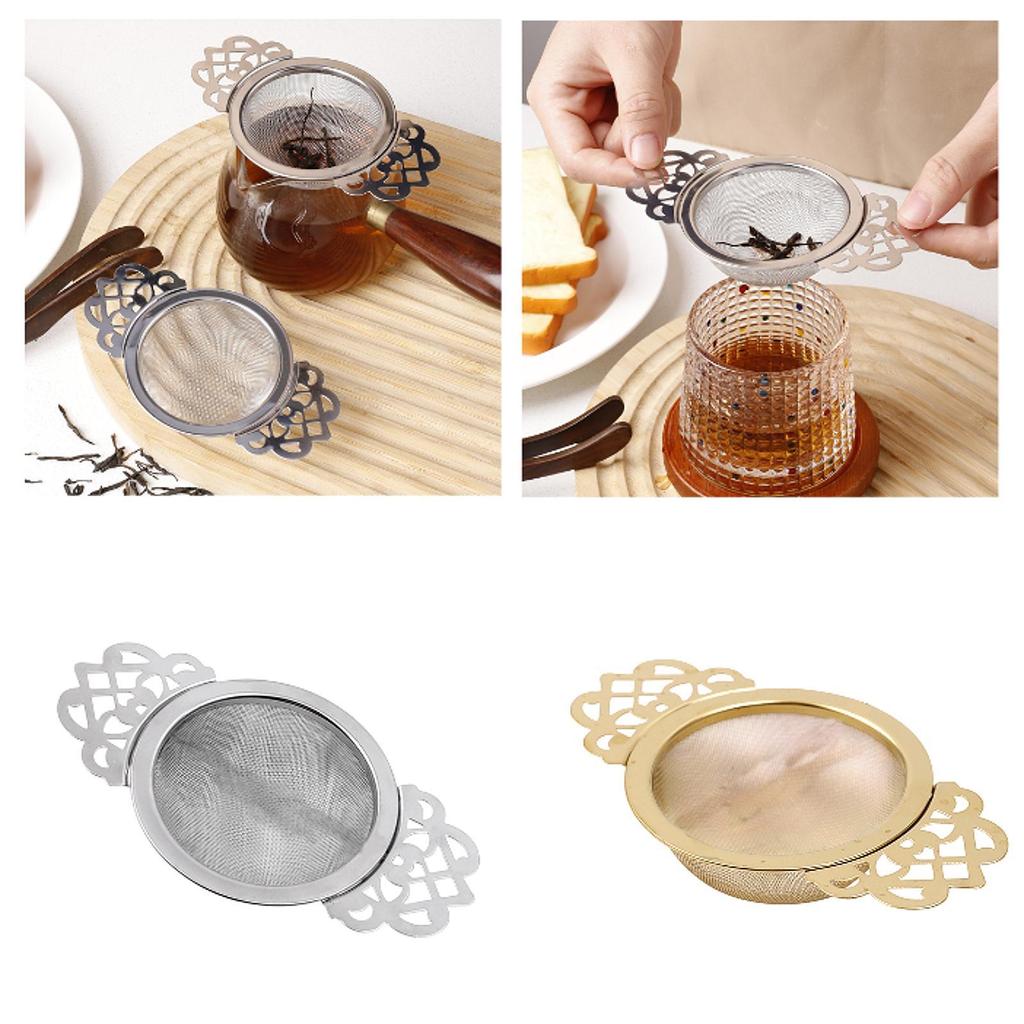 Fine Mesh Tea Filter Metal Sifter Practical Rustproof Tea Accessories for Tea