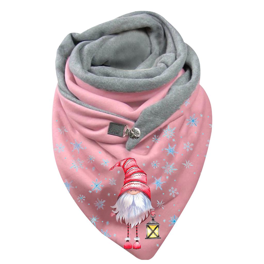 Women Christmas Printing Scarf Fashion Multi-Purpose Shawl Scarf