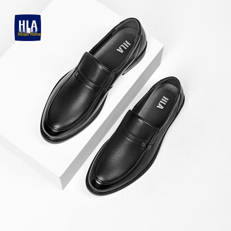 HLA Men's T211 Slip-on Leather Business Casual Shoes