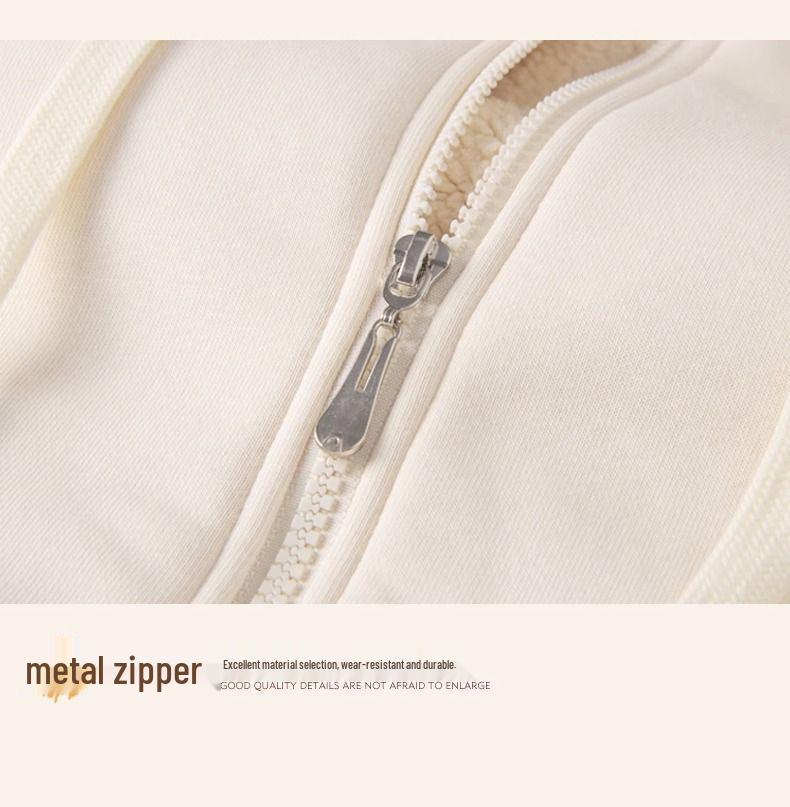 Lambswool Zipper Cardigan Coat - Thickened, Warm for Fall/Winter 2023