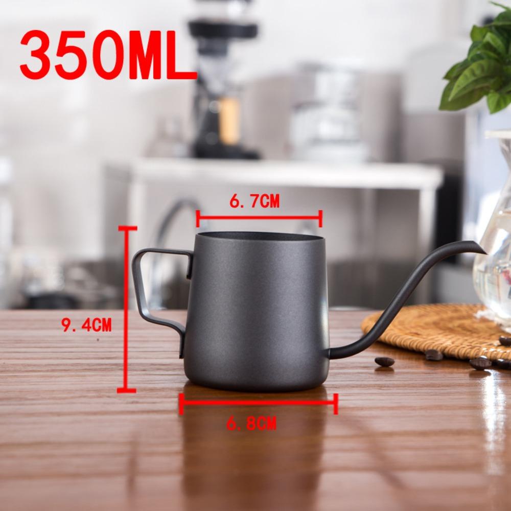 304 Stainless Steel Teflon Pour Over Kettle Thickened Drip Coffee Pot for Hang-on Coffee Bag Brewing KFS-0020