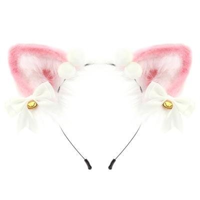 Plush Kitten Ears Headbands With NonSlip Silicone Grip For Role Play And Sports Activities Plush Headwear