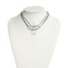Vintage Ethnic Style Leather Cord Necklace Adjustable Length Neckchain For Casual Or Party Outfit Enhancement