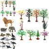 12pcs Kids Toys Small Plastic Figures Complete Sea Zoo Animal Safari Set For Learning Fun