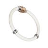 Antistatic Bracelet Negative Ion Wristband Silicone Energy Balance Bracelet for Outdoor Sports Fitness White 18cm