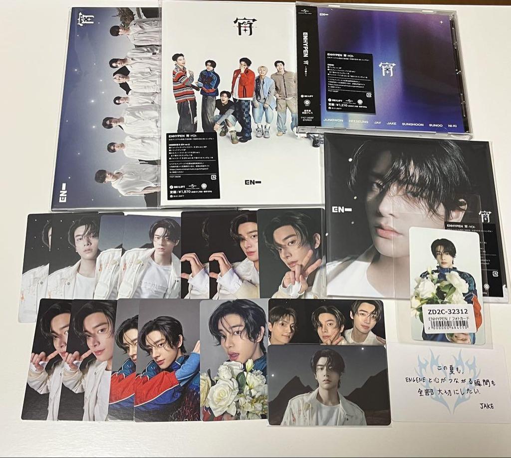 [USED] ENHYPEN Yoi 3 Types Solo Jacket Jake Message Card