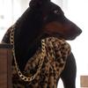 Luxury Leopard Clothes For Large Dogs Warm Fleece Dog Coat Fashion Doberman Jacket For Small Media Large Dogs ropa para perro