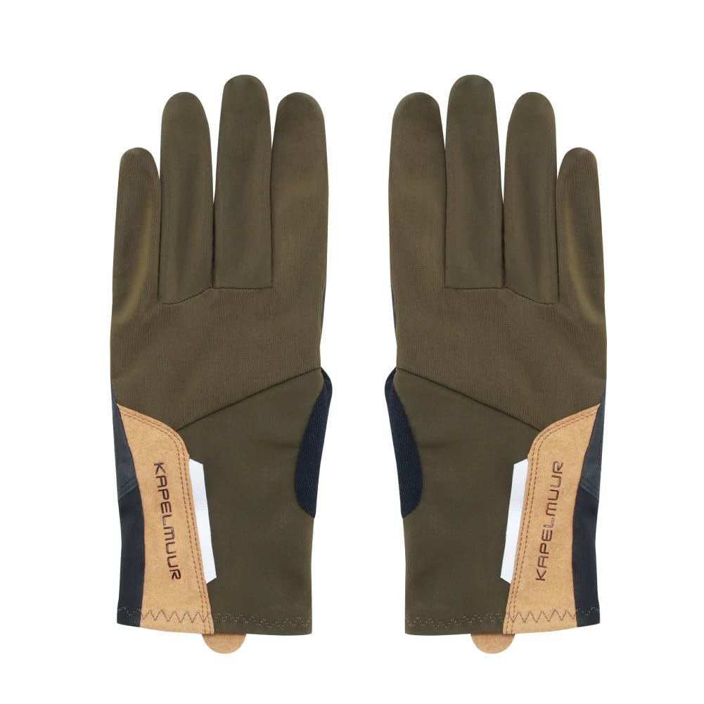 Kapelmuur Cycling Long UV Touchscreen Size L Gloves, Gloves, Protection, Compatible, kpgs1020-GRN, Olive,