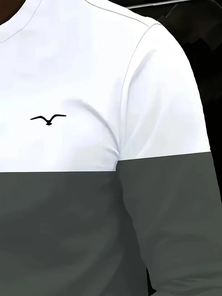 Men's Casual Long Sleeve Crew Neck T-Shirt Regular Fit