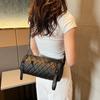 Zipper Lingge Cylinder Bag Oxford Bucket Bag Trendy Pillow Bag  Lady