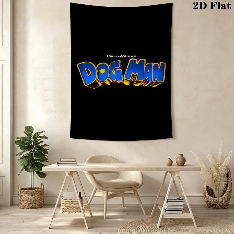 Dog Man Tale Friendship Courage Tapestry Fashion Print Background Cloth Soft Wall Covering Decoration Atmospheric Background Cloth