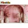 Mocsicka Photography Background Wedding Maternity Adult Kids Art Portrait Decor Vintage Bohe Red Arch Wall Backdrop Photo Studio